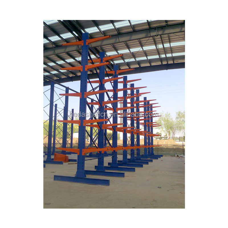 Heavy Duty Cantilever Racks Double Sided Galvanizing Warehouse Cantilever Rack Storage Rack For Lumber