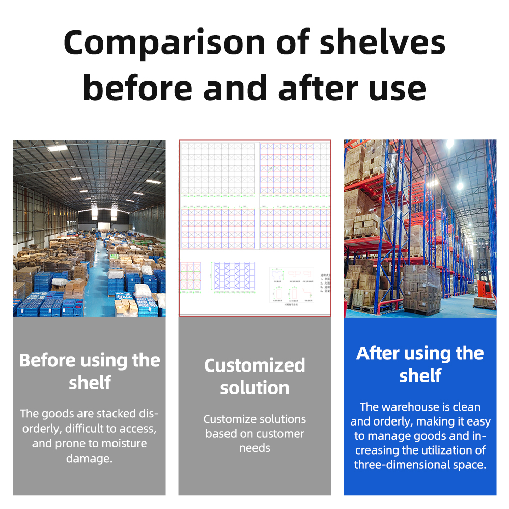 Drive-in Pallet Racking Tall Upright Frame Fully Use Warehouse Height Increase Capacity, Estanterias De Gran Altura