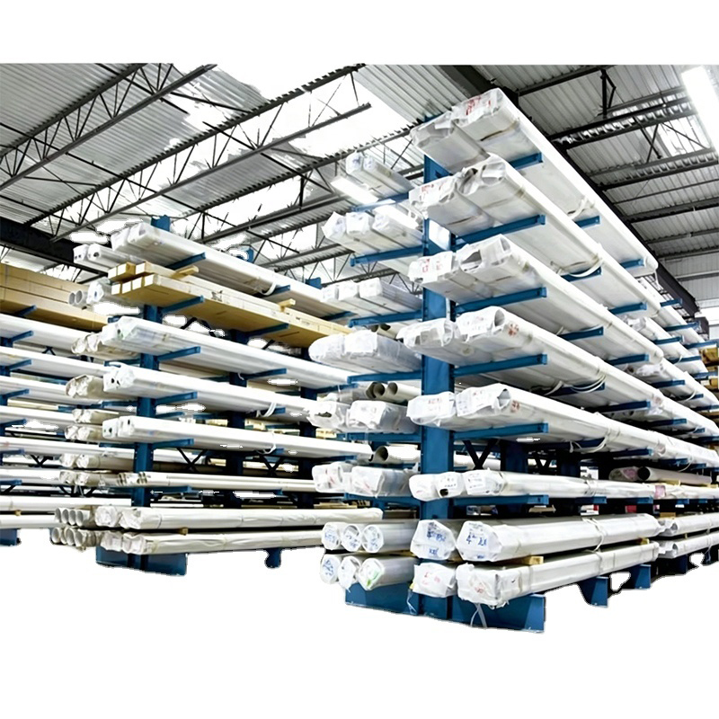 Factory Direct Heavy Duty Double Sided Steel Cantilever Rack for Industrial Warehouse Pipe and Steel Bar Storage System