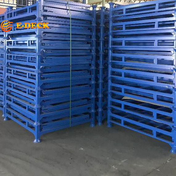 Heavy Duty Stackable Customized Warehouse Transport a Frame Fabric Roll Rack