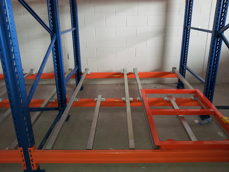 Push Back Rack Rails