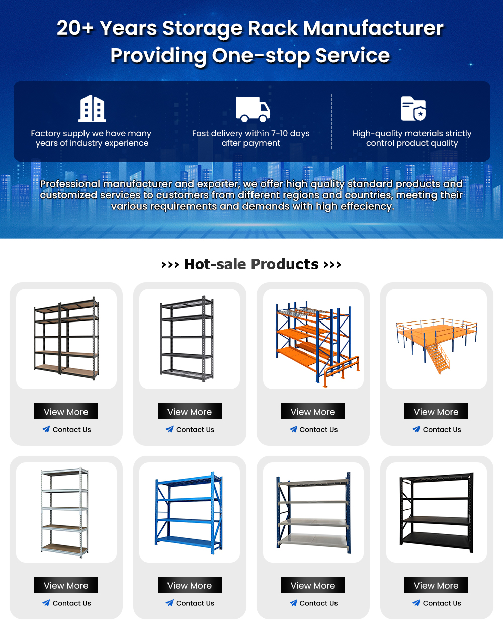 Warehouse Racking Solutions Banner