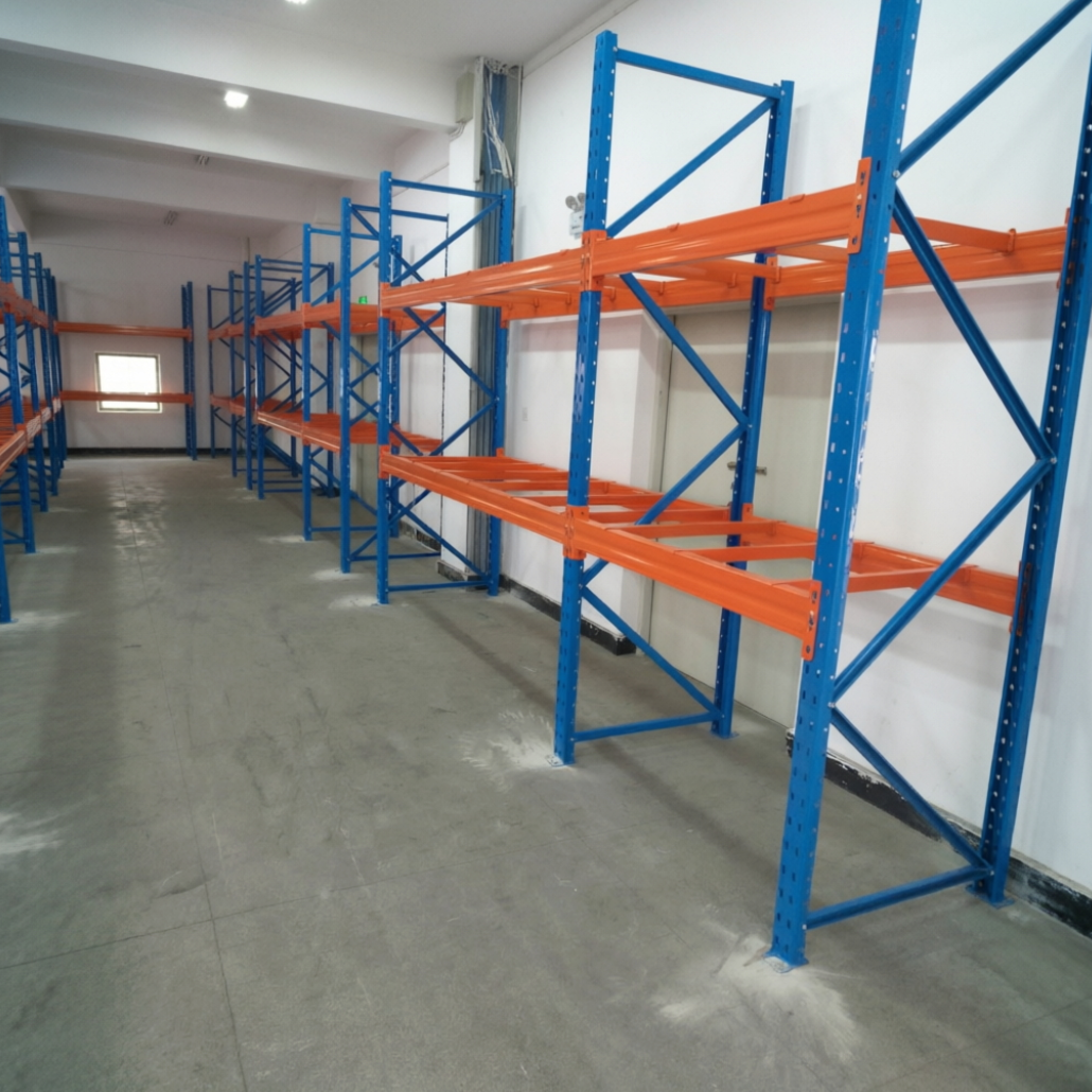 Industrial Pallet Racking Freestanding Metal Shelving with Adjustable Stacking Racks 1000KG Capacity Corrosion Protection