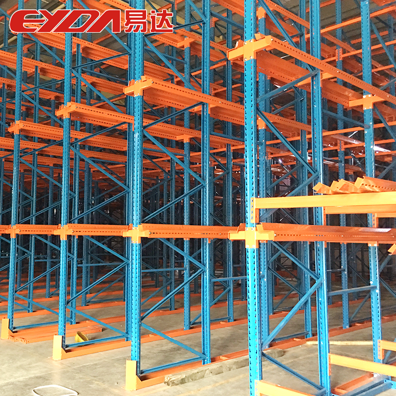 Heavy Duty 5 Layer Drive In Pallet Storage Racking System Drive-Thru Warehouse Pallet Rack LIFO FIFO Method Adjustable Shelves