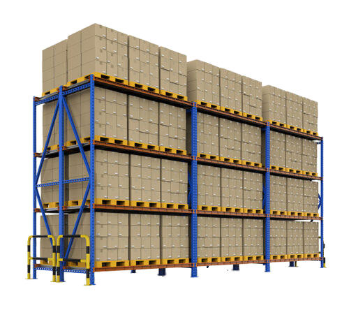 Industrial Pallet Racking Freestanding Metal Shelving with Adjustable Stacking Racks 1000KG Capacity Corrosion Protection