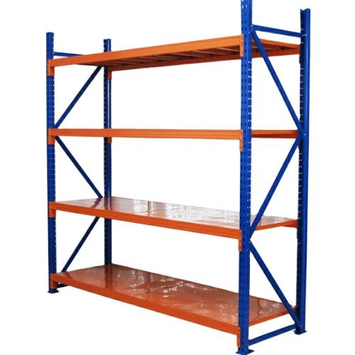 Warehouse Storage Racks 4-Layer Factory Long Span Industrial Steel Adjustable Durable Storage Shelves Racking