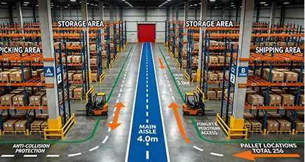 Integrated warehouse storage layout planning