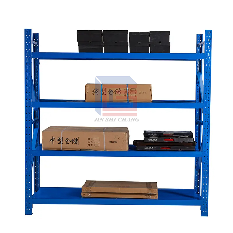 Light Duty Selective Pallet Racking System Adjustable Boltless Steel Shelves Factory Direct