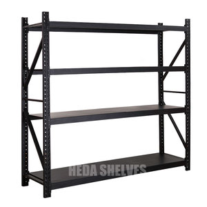 Customizable Black Warehouse Medium Duty Steel Shelving