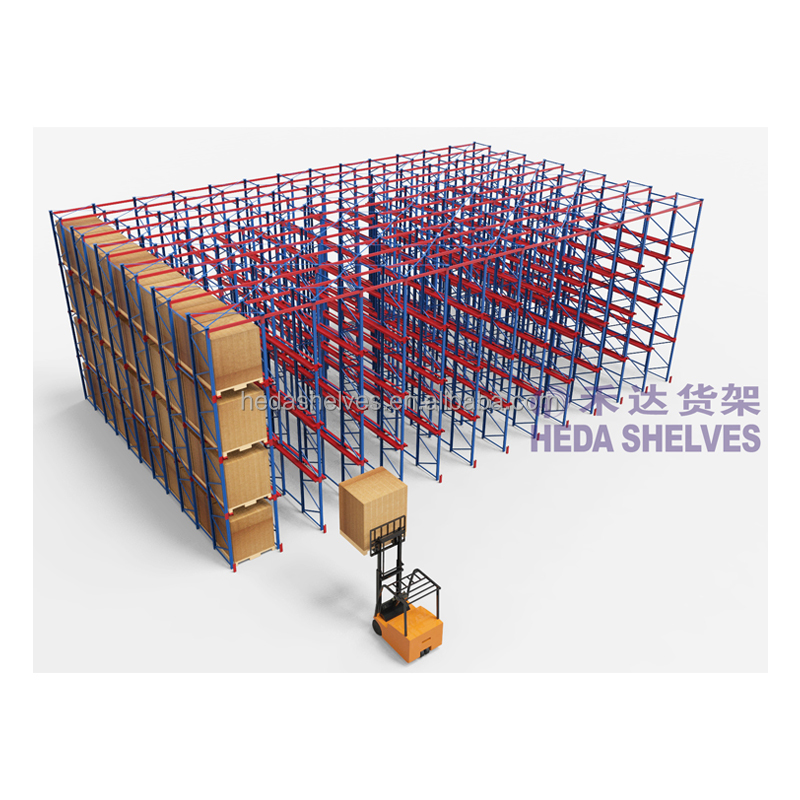 Cold Room Storage Drive in Heavy Duty Rack Metal Storage Shelves Steel Pallet Shelving Racking System
