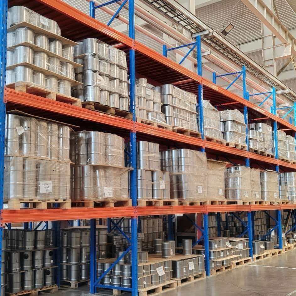 High Capacity Selective Pallet Racking Industrial Storage Solutions Drop-in Beams Heavy Duty Steel Warehouse Shelving Factory
