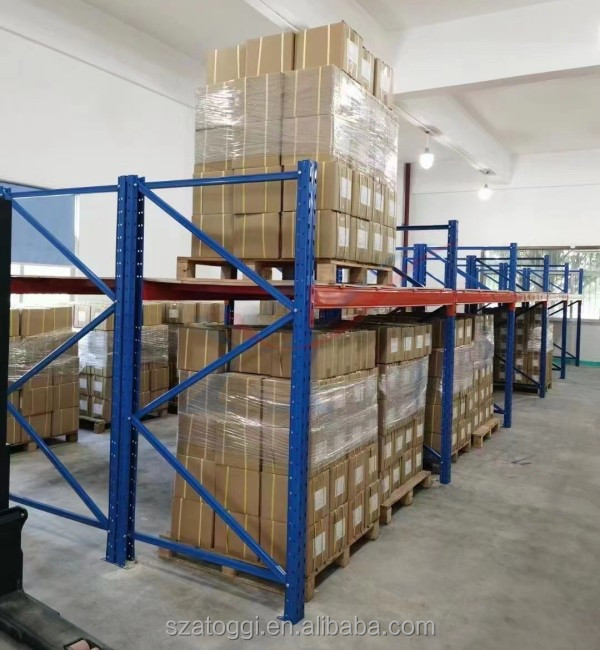 Customized Heavy Duty Steel 2-Layer Warehouse Storage Pallet Rack System with 1000kg/Layer Capacity