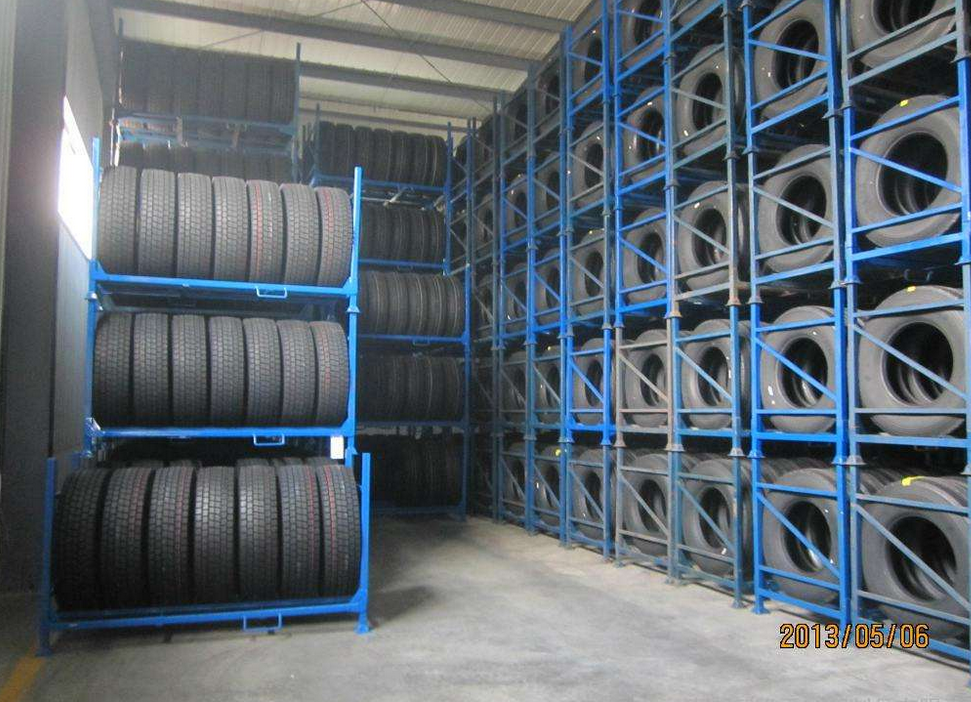 Wholesale Eyda Industrial Car Tyre Rack Metal Folding Stacking Drive-In Light Duty Pallet Rack Customized Steel 5-Layer Shelves
