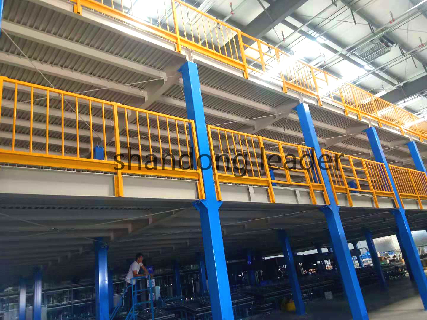 Modular Mezzanine Racking System Free CAD Layout Design 2-3 Adjustable Tiers Maximize Vertical Space for Warehouse