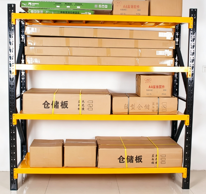Boltless Light Duty Steel Storage Rack Heavy Load Corrosion Protection Warehouse Shelves with Adjustable Layer Height
