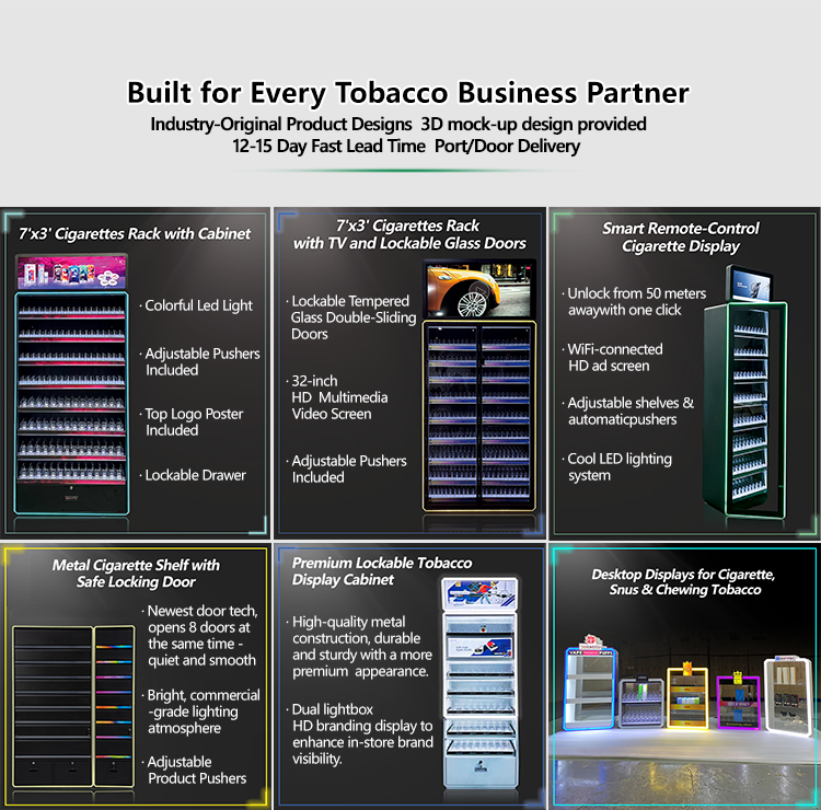 Custom Retail Tobacco Shelf
