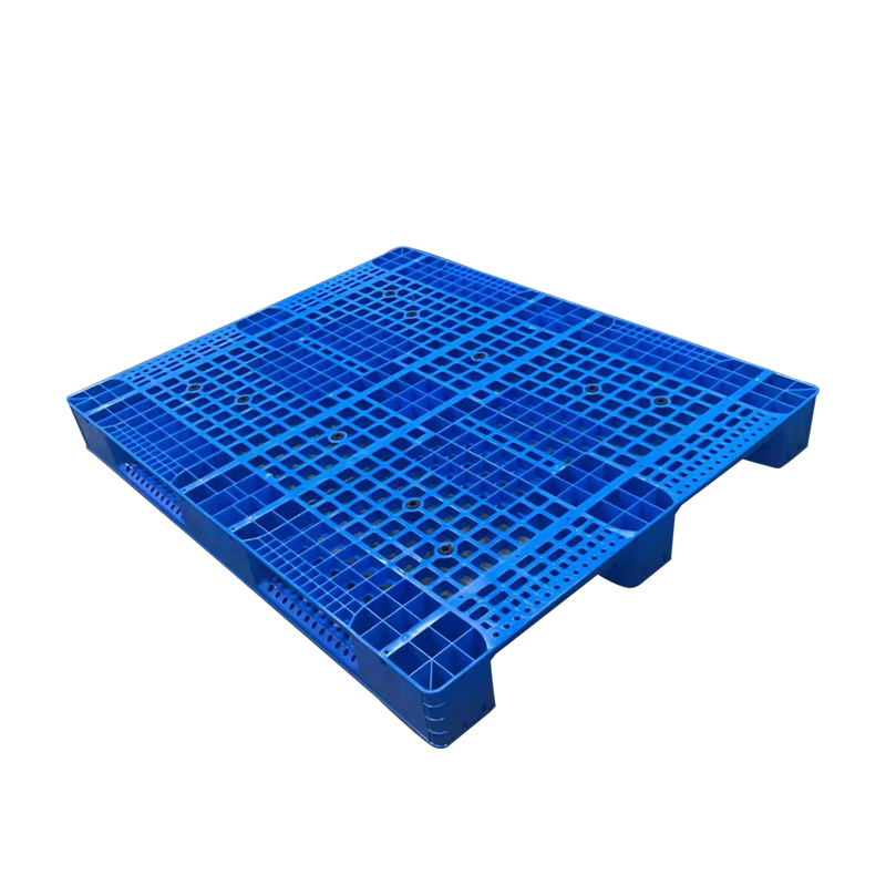 Heavy Duty Euro Size Plastic Pallets Large HDPE Stackable Warehouse Storage Single Sided Palette for Warehouse Storage