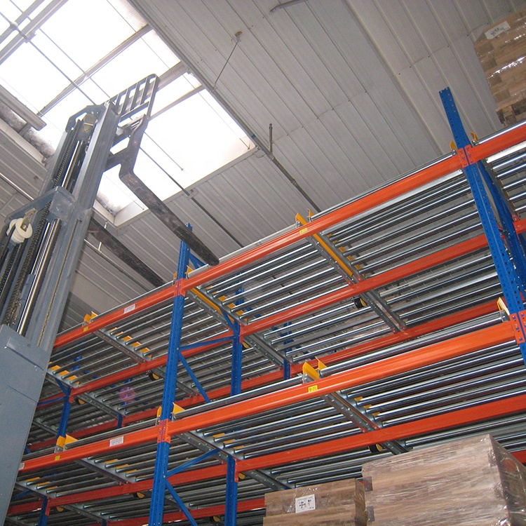 CE Certified Factory Direct High-Density FIFO Storage Solution Heavy Duty Pallet Flow Rack System