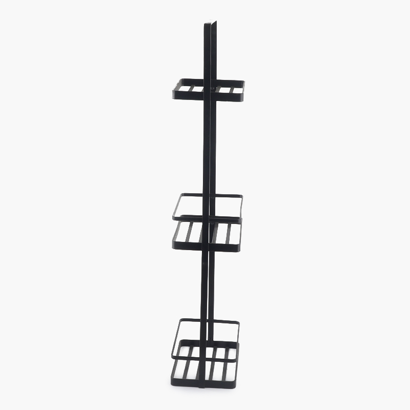 New Design Living Room Bedroom Kitchen Narrow Angle Iron Shelf Storage Rack Standing Type Three Tier Dust Proof