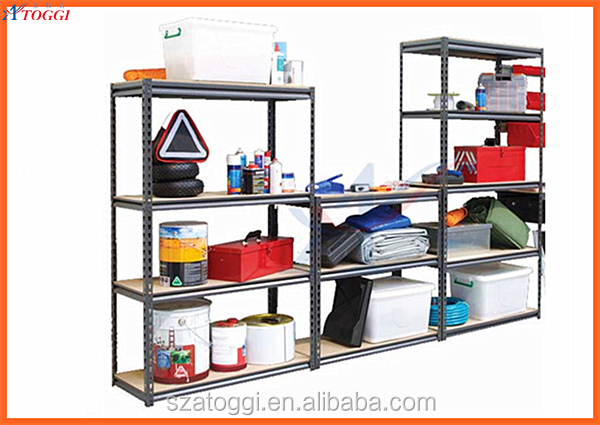 Slotted Angle Rack Post and Shelf Configuration