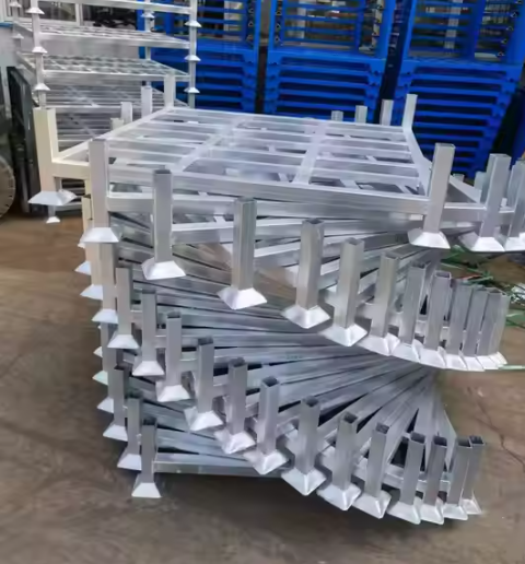 Good Quality Factory Direct Customized Adjustable Detachable Durable Commercial Galvanized Post Storage Pallet Stacking Rack