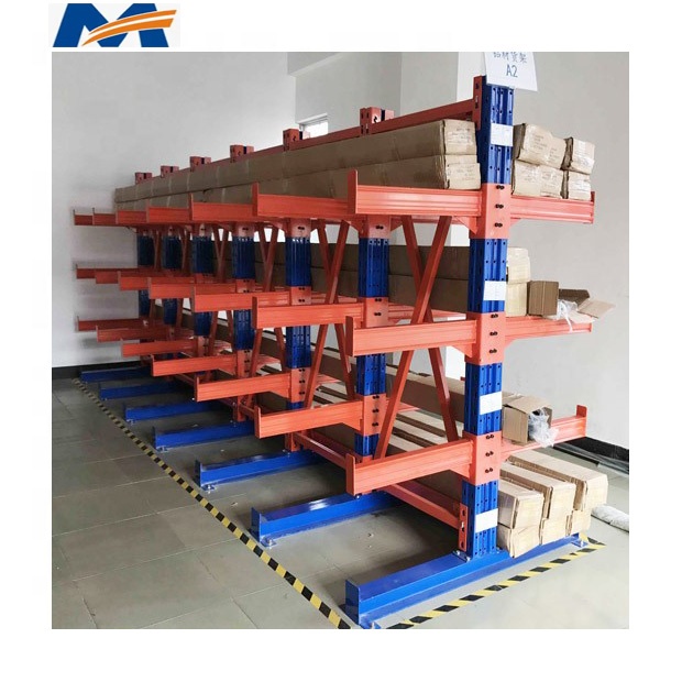 Mracking Heavy Duty Cantilever Rack Adjustable Cantilever Shelf Both Single And Double Side Accept Custom For Long Materials