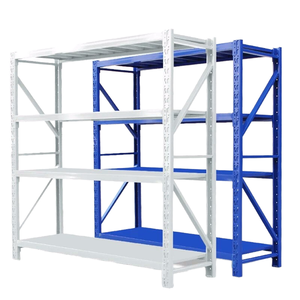 Industrial Supermarket Mezzanine Rack Stacking Pallet Racking Medium Duty Steel Storage Rack Electrostatic Powder