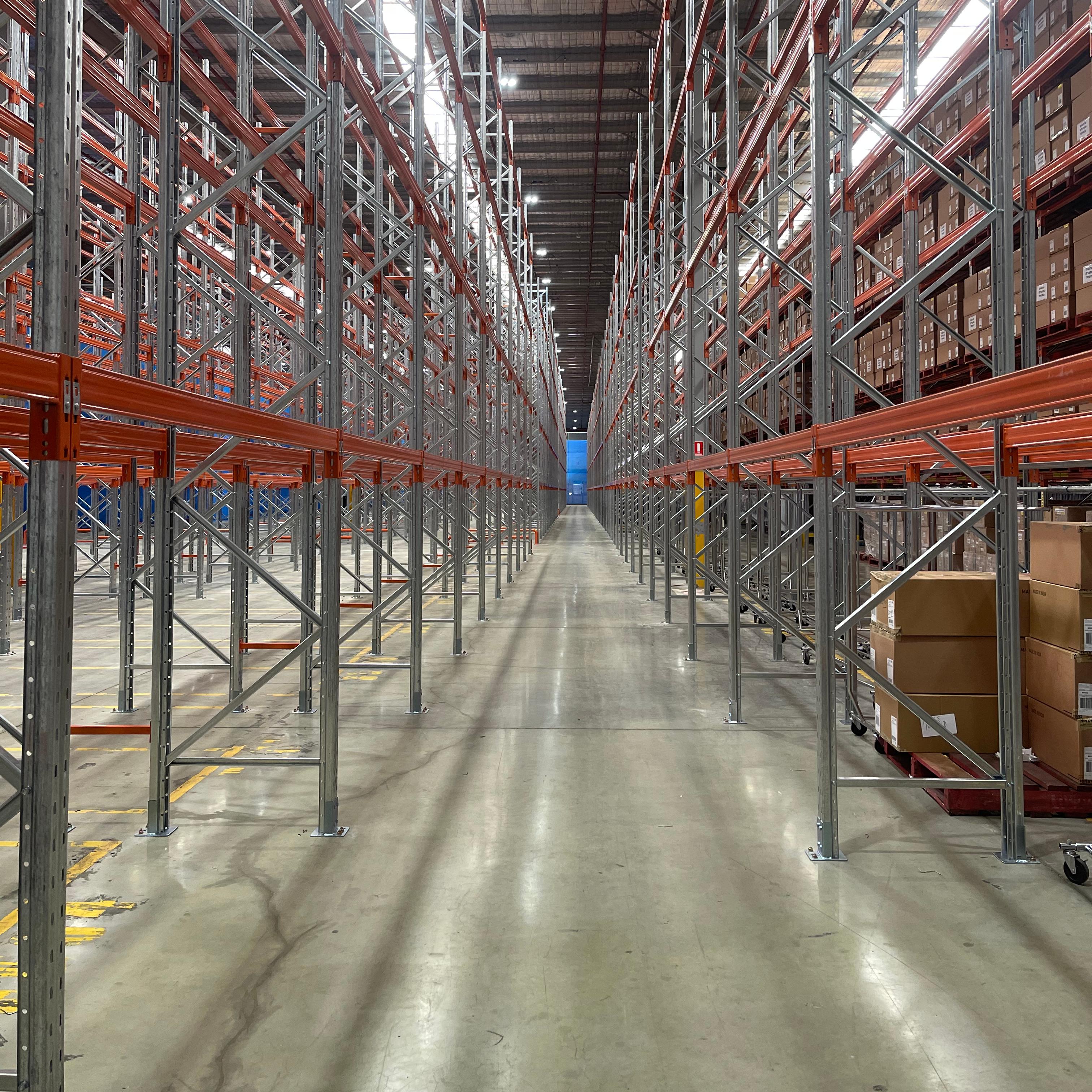High-Capacity Steel Stacking Shelving Heavy Duty AU Standard Pallet Racking System for Warehouse Storage Solutions