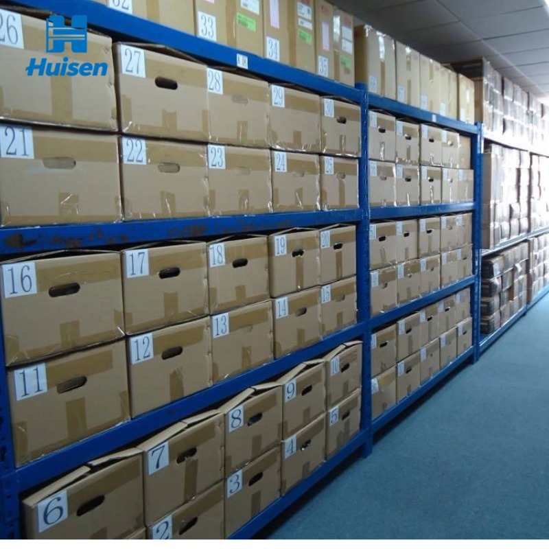 Factory Price 5 Layer Medium Duty Adjustable Beam Design Powder Coated Steel Boltless Warehouse Rack for Workshop Inventory