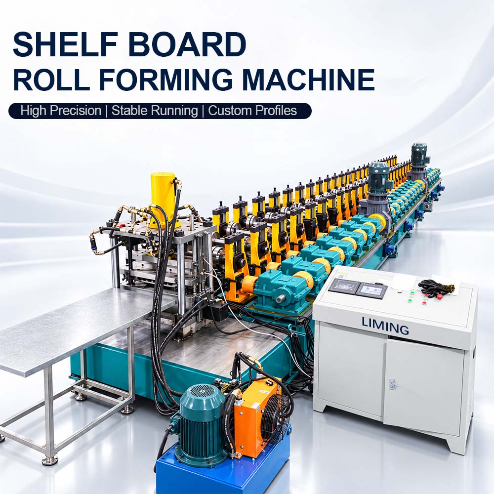 Liming Storage Rack Shelf Board Forming Machine For Steel Shelving Panel And Warehouse Equipment Production