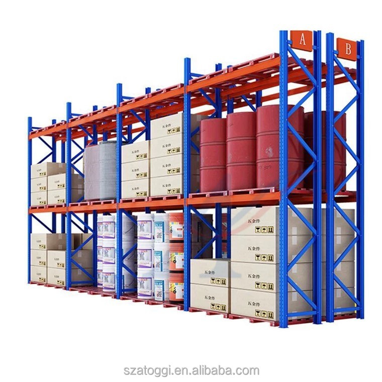 Customized Heavy Duty Steel 2-Layer Warehouse Storage Pallet Rack System with 1000kg/Layer Capacity