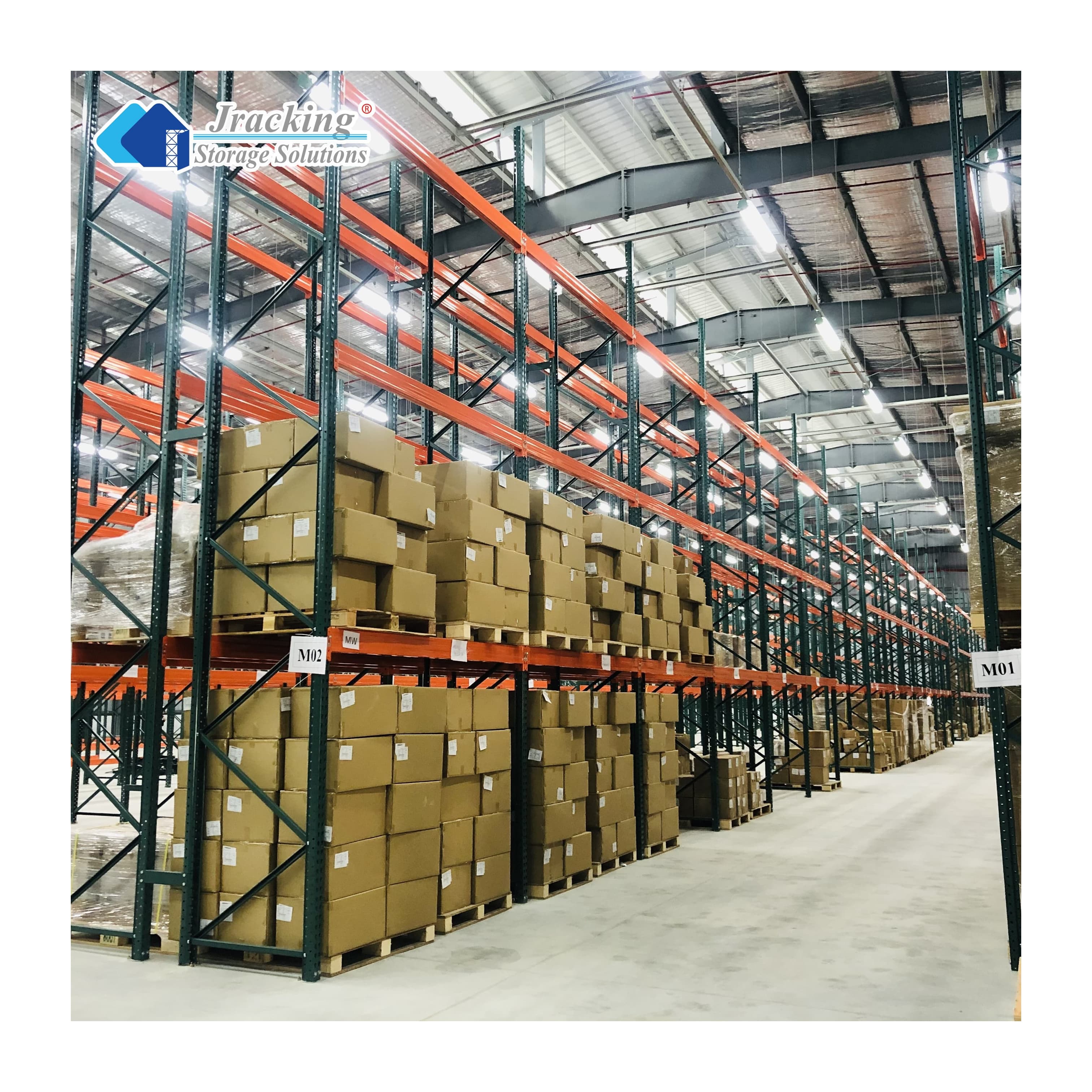 RMI&CE Certified Heavy Duty Teardrop Pallet Racking System Industrial Racks Shelving for Warehouse with Column Guard