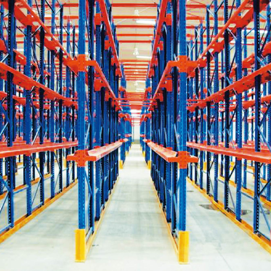 Industrial 5 Layer Heavy Duty Drive-In Pallet Racking Anti Corrosion Design for Cold Chain Warehouse Storage