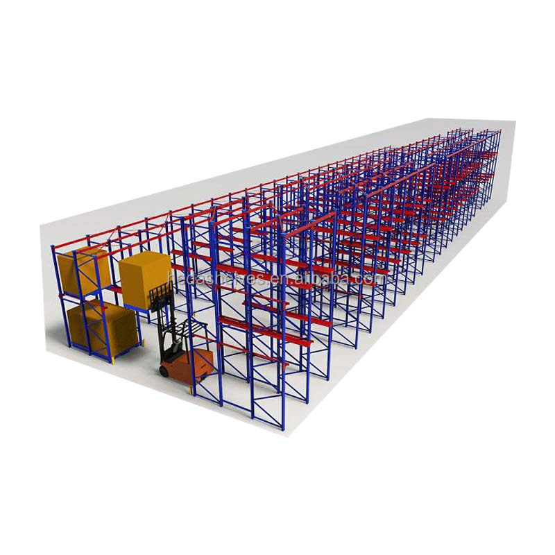 Cold Room Storage Drive in Heavy Duty Rack Metal Storage Shelves Steel Pallet Shelving Racking System