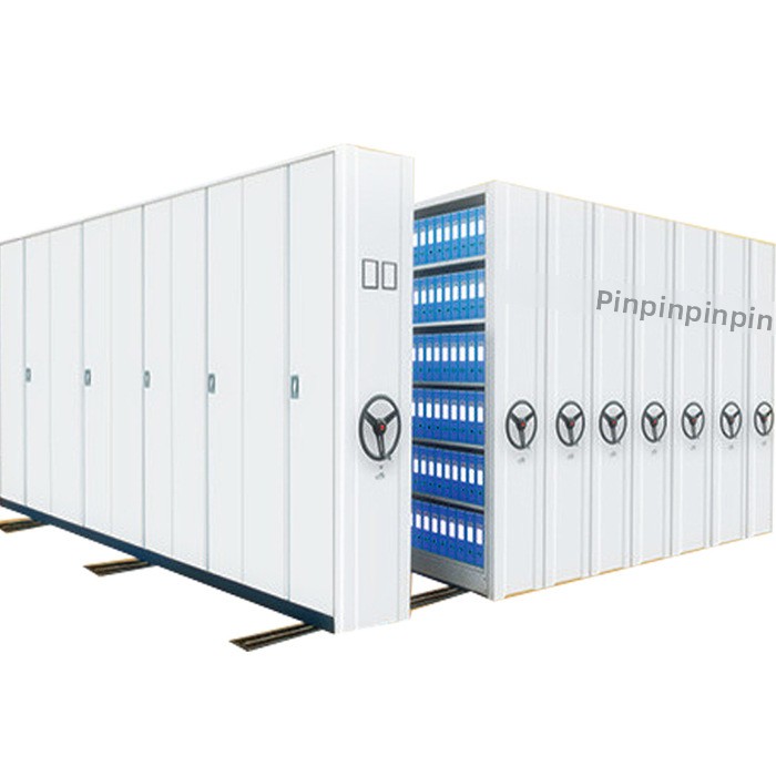 Manual-Operated Mobile Racking System Financial Document Storage Electric Intelligent Compact Filing Cabinets Shelving Steel