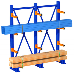 Heavy Duty Industrial Cantilever Rack System for Warehouse Long Material Storage Pipe Timber Steel Bar Racking Factory Price