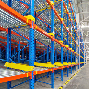 Hot Sale Huisen Customized OEM ODM Gravity Flow Roller Racking Systems Heavy Duty Pallet Flow Rack Q235b Steel SGS Certified