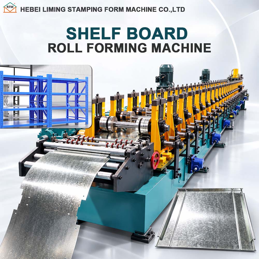 Liming Storage Rack Shelf Board Forming Machine For Steel Shelving Panel And Warehouse Equipment Production