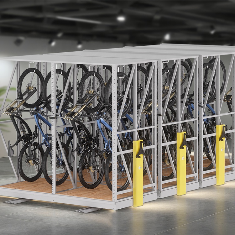 High Density Compact Mobile Shelving Storage System Manual Mobile Compactor for Sports Equipment Mobile Racking