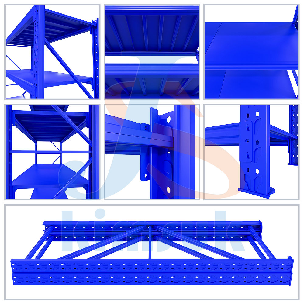 Warehouse Steel Rack Pallet Rack Shelves for Warehouse 3 Tons Foldable Storage Shelves