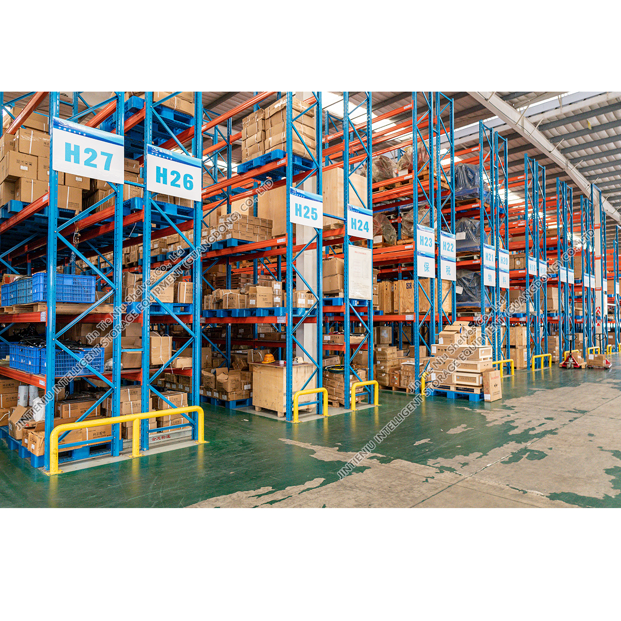 Heavy Duty Corrosion Protected Racking System Beam Structure Industrial Warehouse Rack Steel Panels Carton Parts Picking 1000KG
