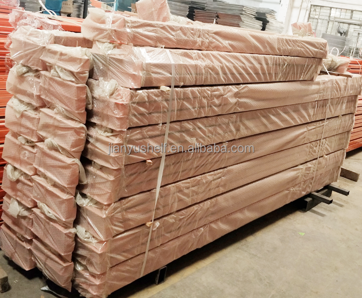 Pallet racking export packing