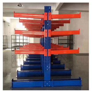 DJ Heavy-Duty Steel Adjustable Cantilever Rack Warehouse Standard Pallet Storage Shelf Sheet Metal 500kg-2000kg Capacity Powder