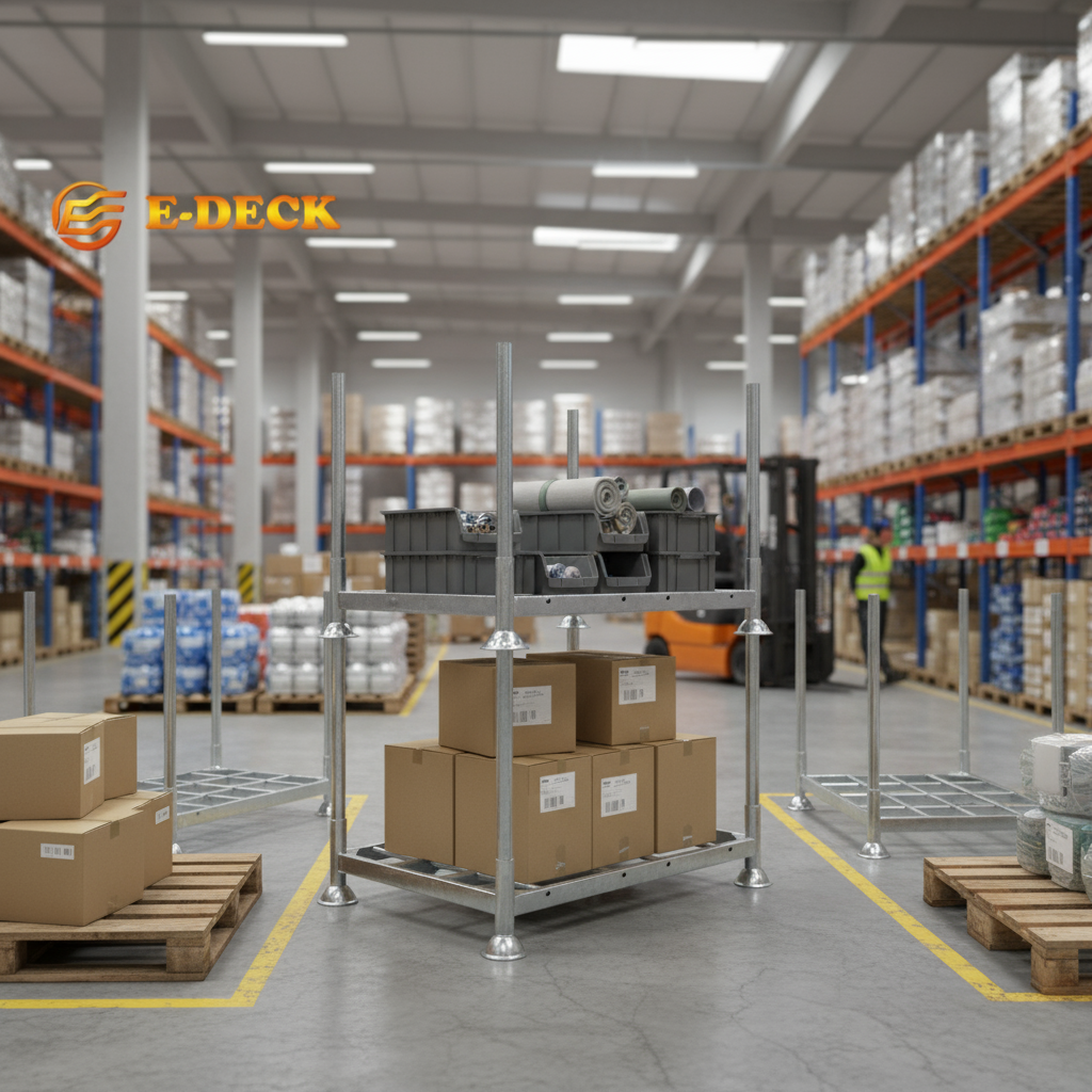 High Quality Industrial Durable Warehouse Storage Logistic Metal Stackable Steel Racks