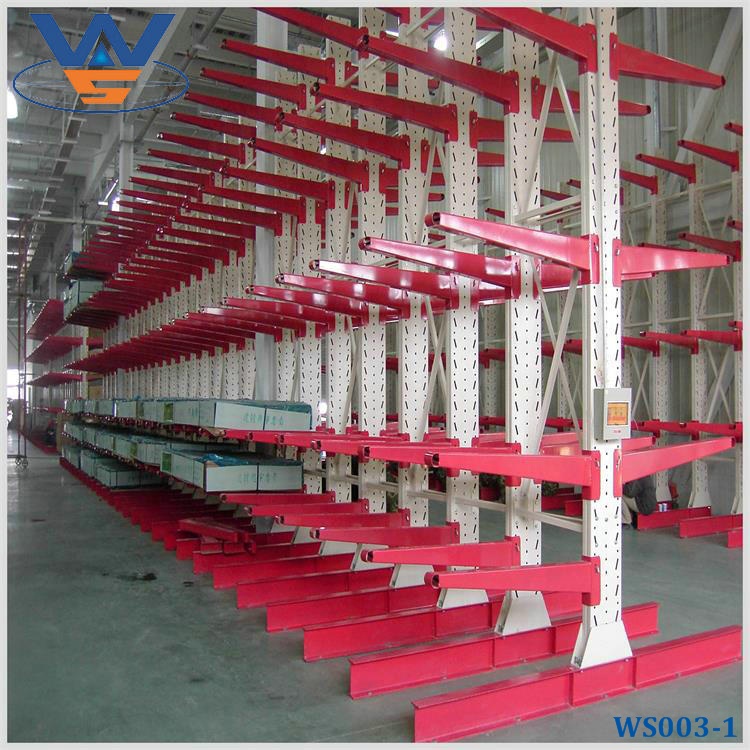 Industry Warehouse Steel Structural Pipe Rack Cantilever Rack for Pipe / Lumber Storage