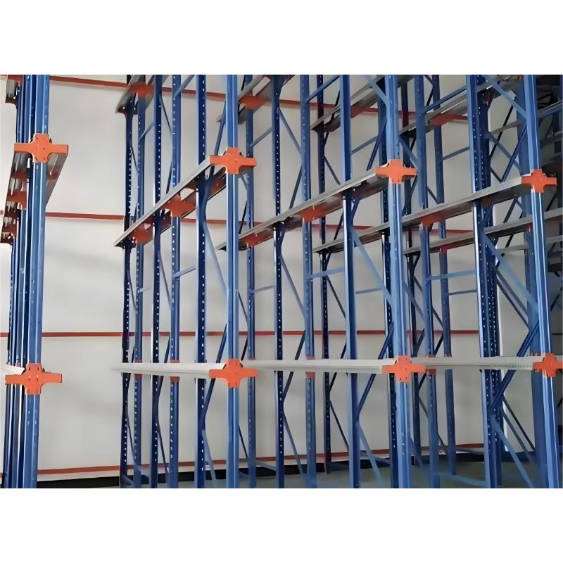 Drive-through Shelving Stacking Racks Shelves Heavy Duty Through-type Steel Shelving with Corrosion Protection Adjustable Height