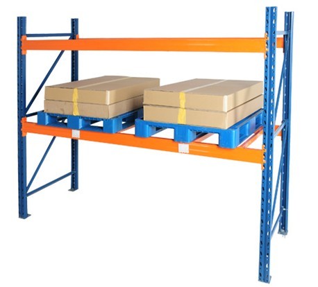CE Certified Tear Drop Hole Heavy Duty Warehouse Rack Custom Height and Loading Capacity