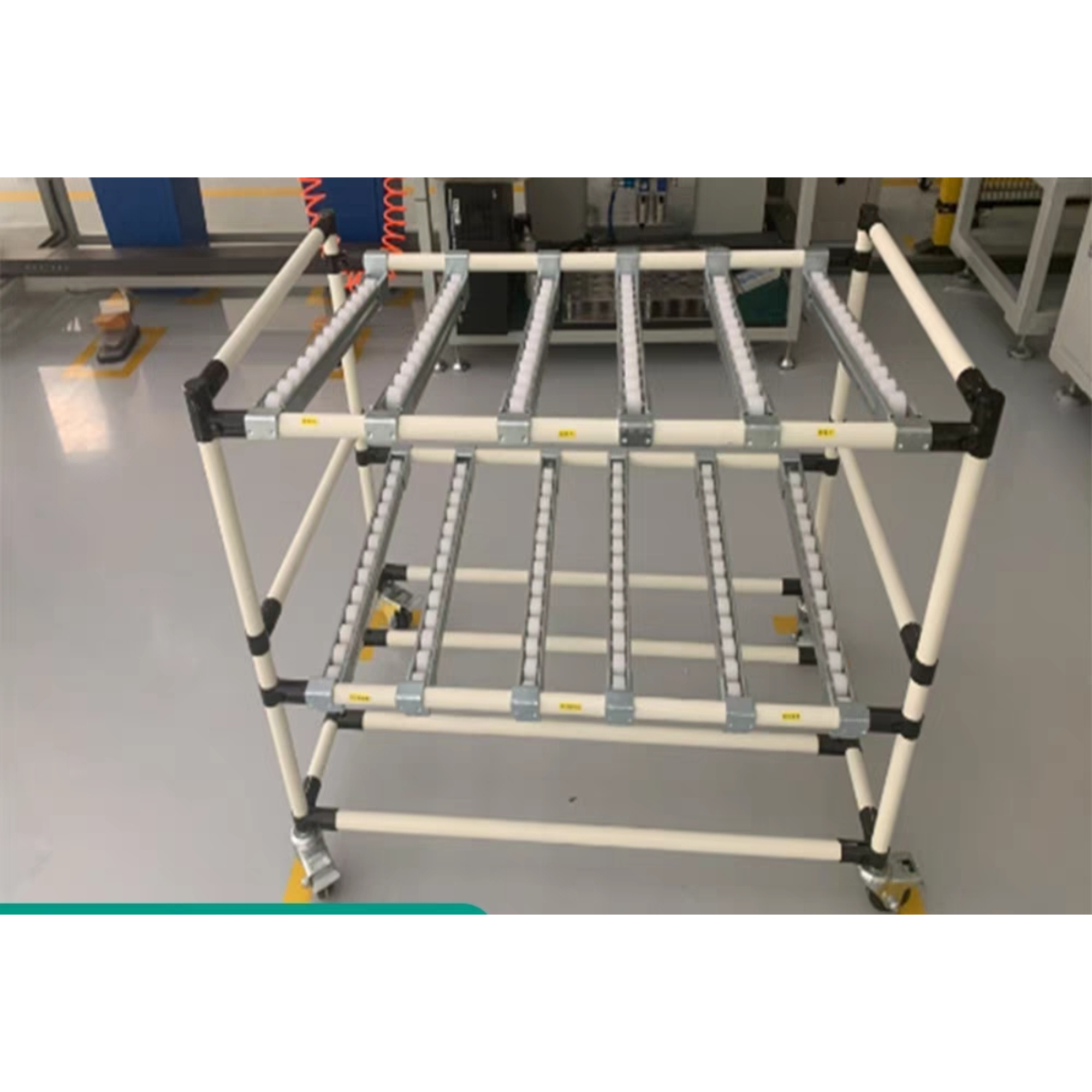 AOCHEN Industrial Steel Flow Rack Shelving System | Collapsible Adjustable Gravity Roller Shelves for Warehouse Storage