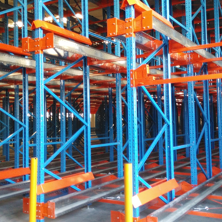 High Quality Shuttle Racking Selective Shuttle Rack Move Stable Metal Pallet Rack for Industrial Warehouse Storage Rack Solution