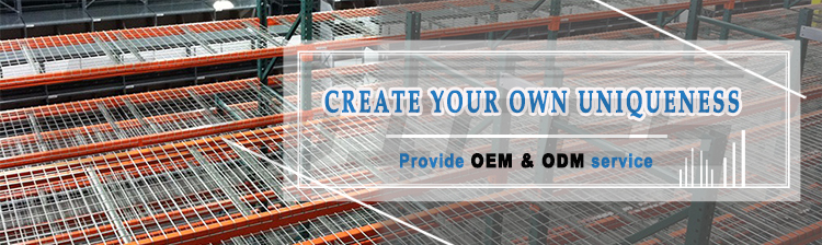 Europe Standard Fireproof Flared Channel 3 Support Channels Secure Design Metal Steel Mesh Wire Pallet Rack Decking